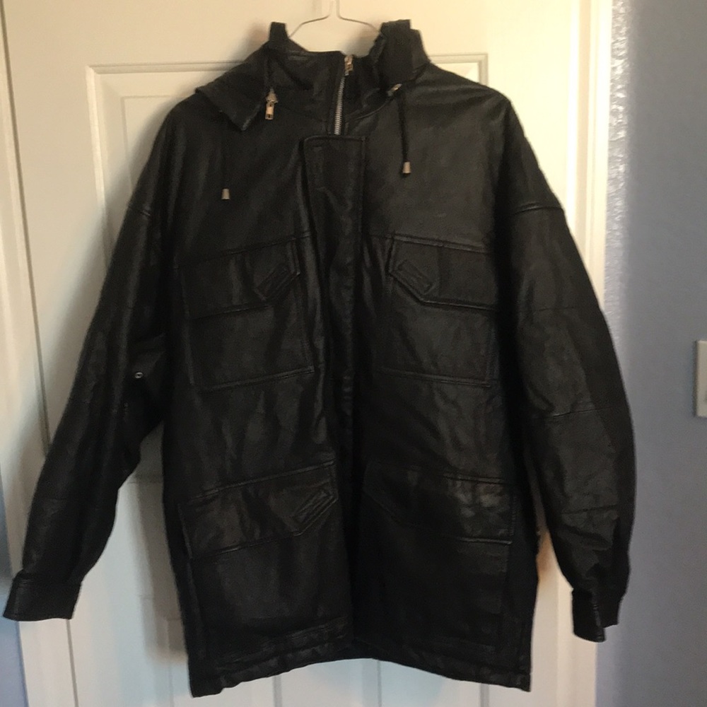 Mens size M black Wilson’s leather jacket